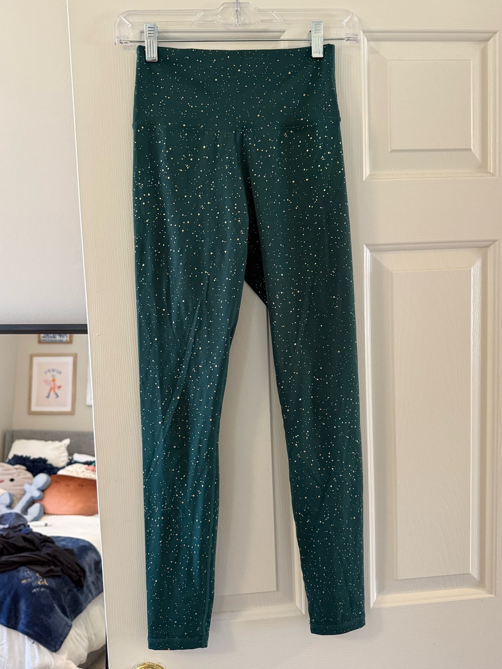 ‘Synergy’ Green/Speckled Leggings - Picture 5 of 8